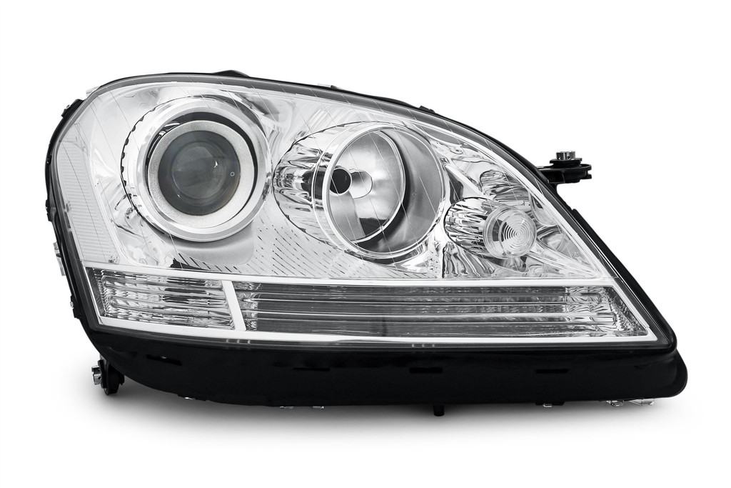 Headlight right chrome halogen Mercedes Benz M Class 05-08