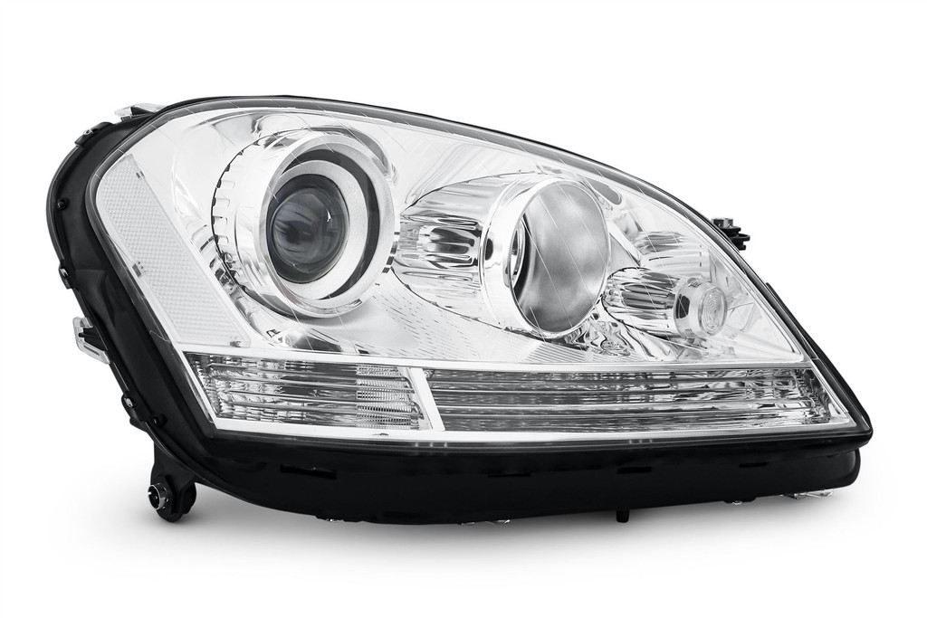 Headlight right chrome halogen Mercedes Benz M Class 05-08