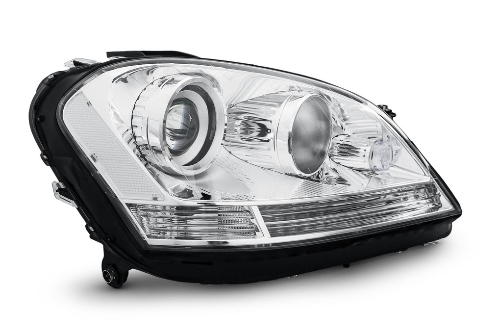 Headlight right chrome halogen Mercedes Benz M Class 05-08