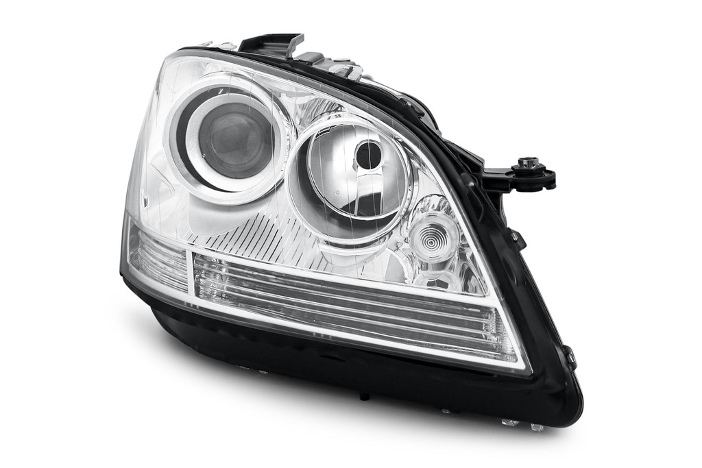 Headlight right chrome halogen Mercedes Benz M Class 05-08