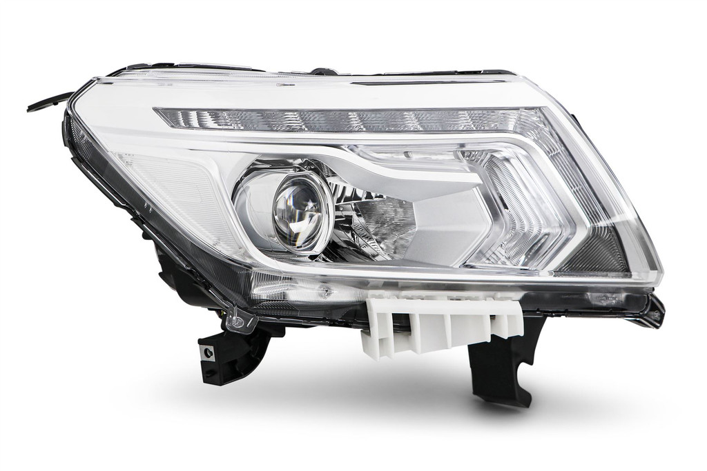 Headlight right chrome LED Nissan Navara 15-