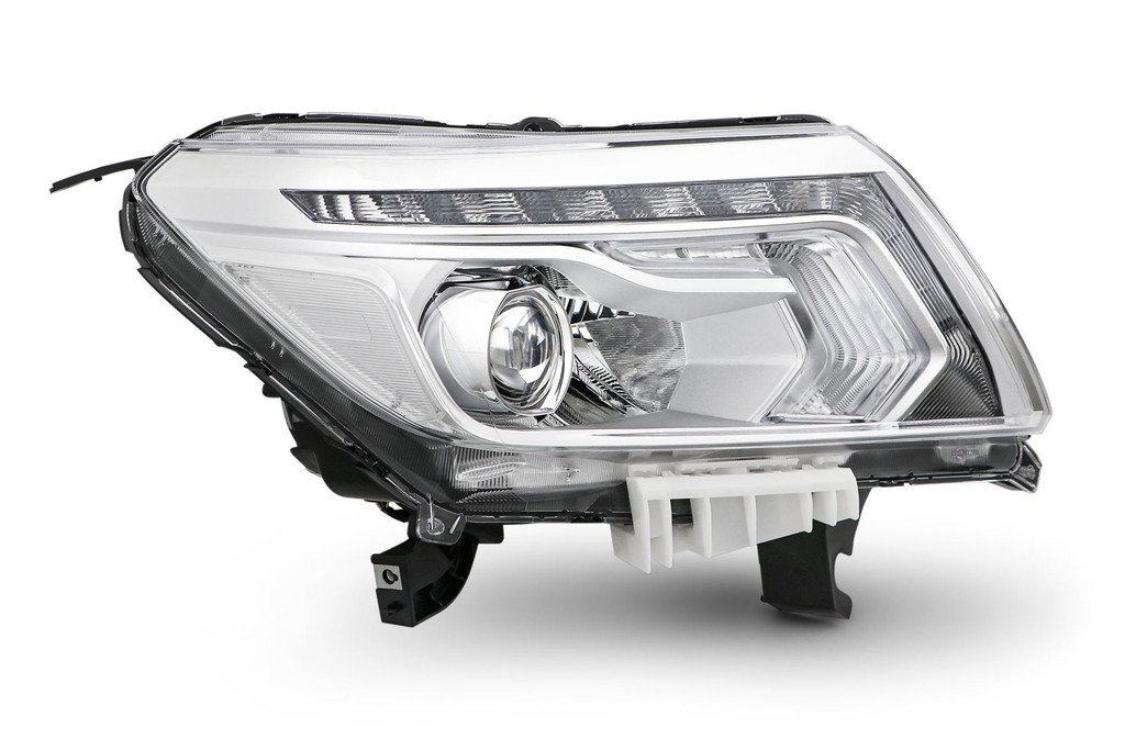 Headlight right chrome LED Nissan Navara 15-