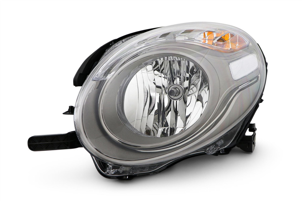 Headlight left black halogen Fiat 500L 17- 