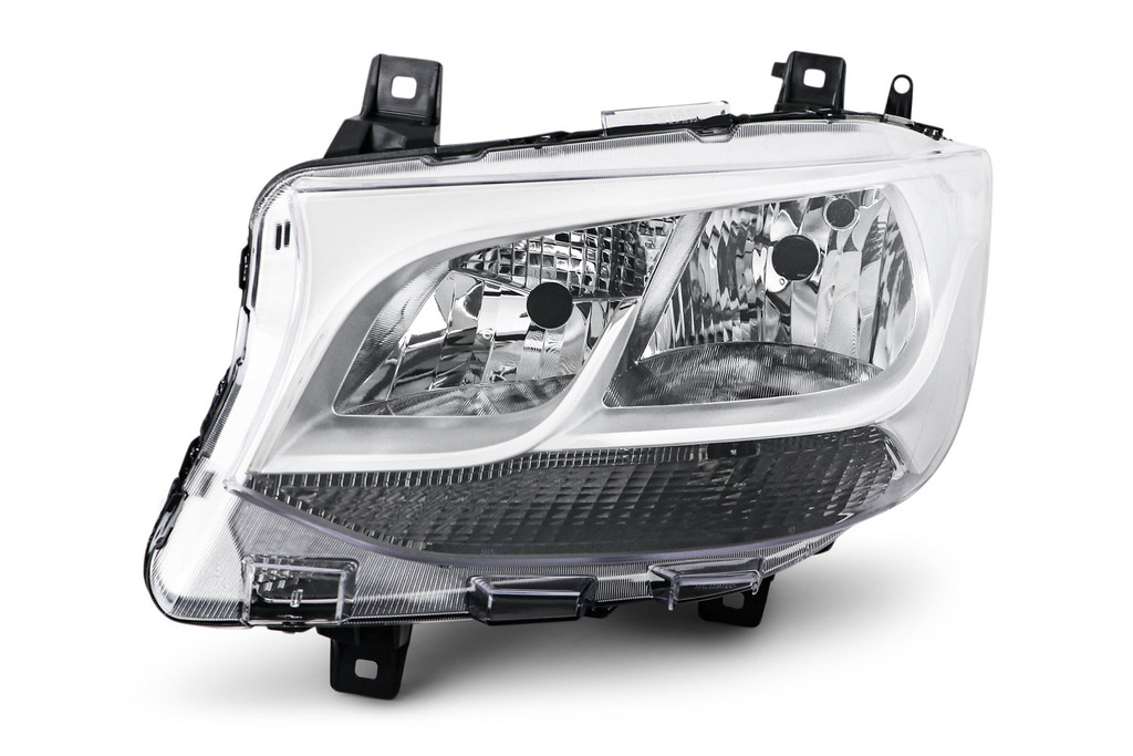 Headlight left chrome Mercedes Benz Sprinter 18-