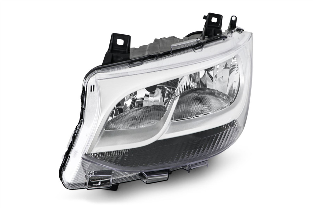 Headlight left chrome Mercedes Benz Sprinter 18-