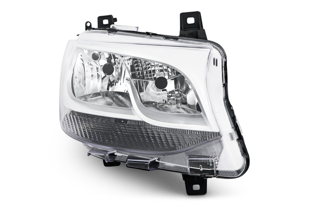 Headlight right chrome Mercedes Benz Sprinter 18-