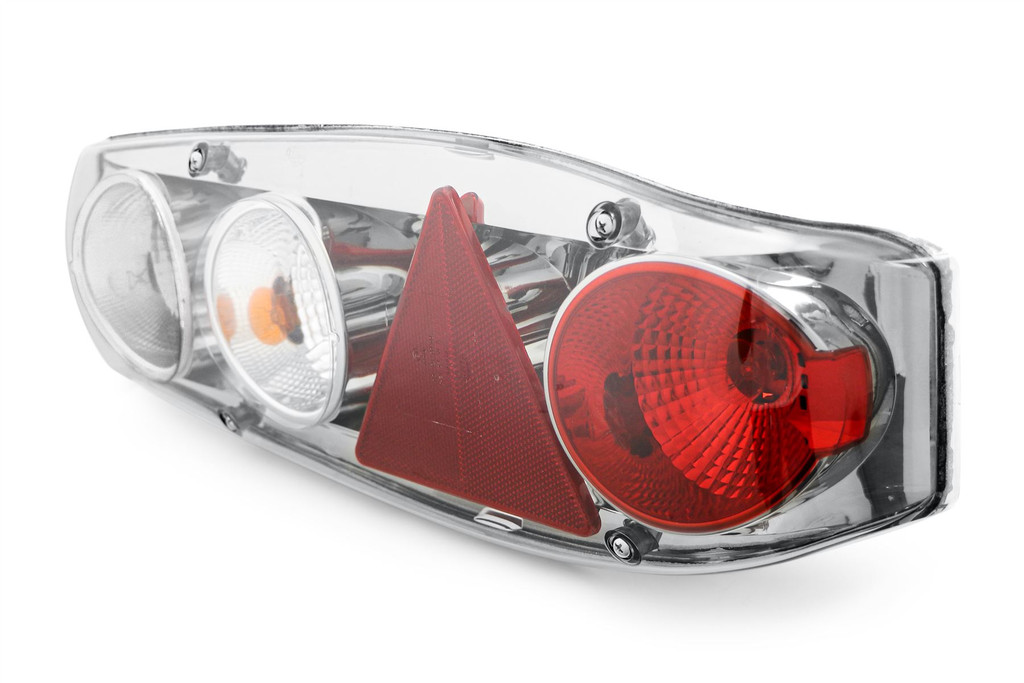 Rear light right smoked grey with reverse triangular reflector Caravan Caraluna II
