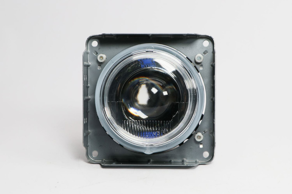 High beam headlight spotlight universal crystal clear projector with bracket 