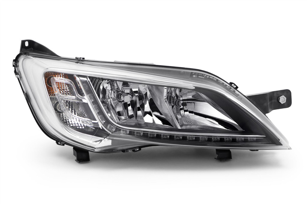 Headlight right chrome LED DRL Fiat Ducato 14-