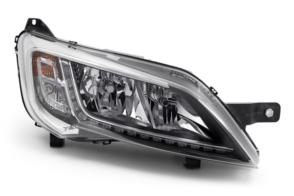 Headlight right chrome LED DRL Vauxhall Movano 21- 