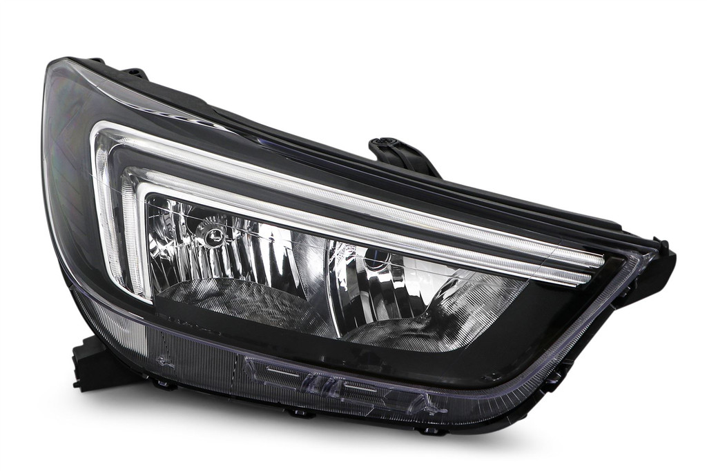 Headlight right halogen black LED DRL Vauxhall Mokka 16-19