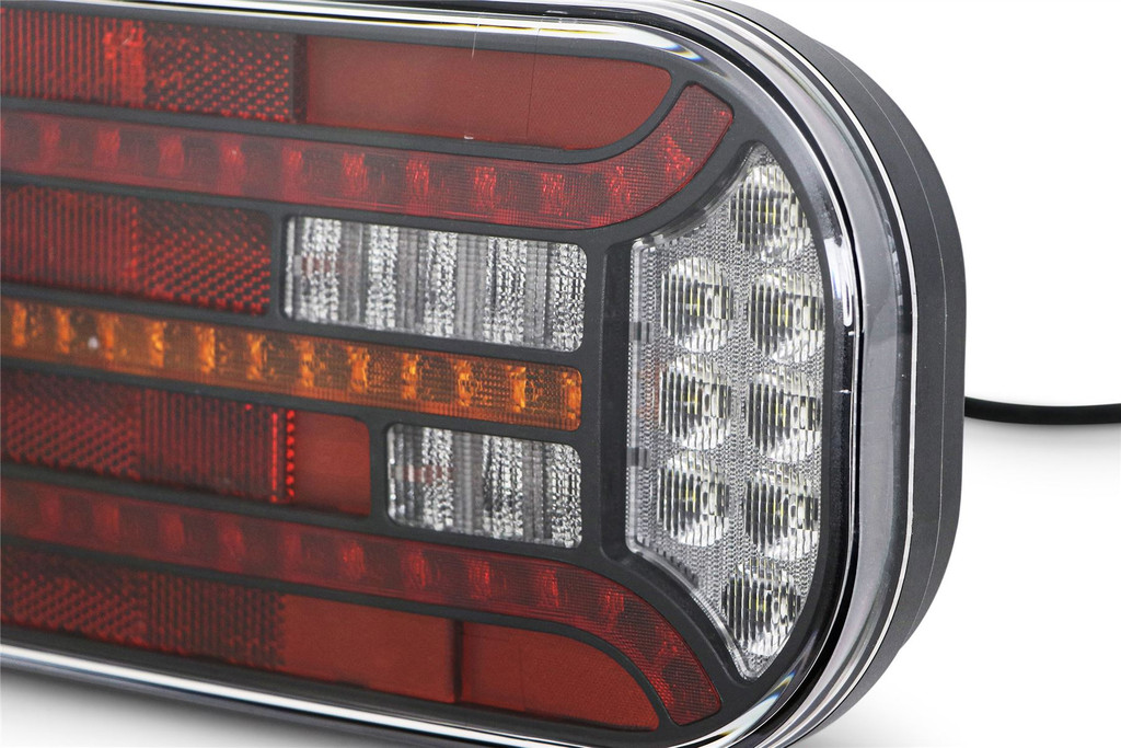 Rear light left LED rectangular reflector 