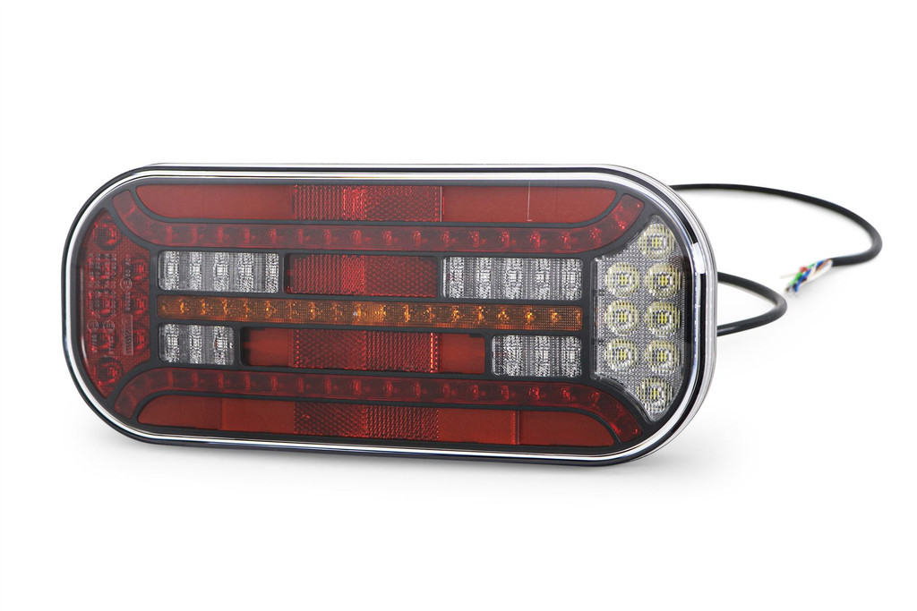 Rear light left LED rectangular reflector 