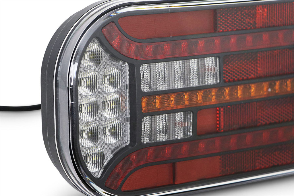 Rear light right LED rectangular reflector 