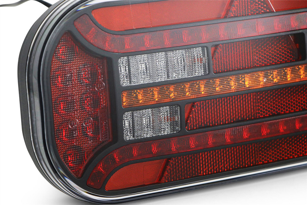 Rear light left LED triangle reflector 