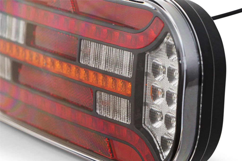 Rear light left LED triangle reflector 