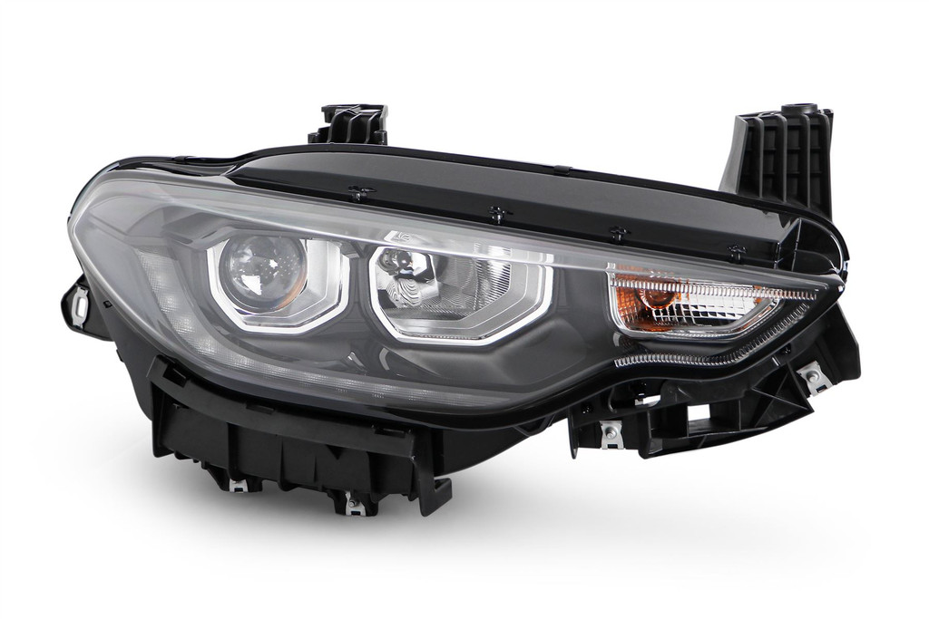 Headlight right xenon LED DRL black Fiat Tipo 15- 