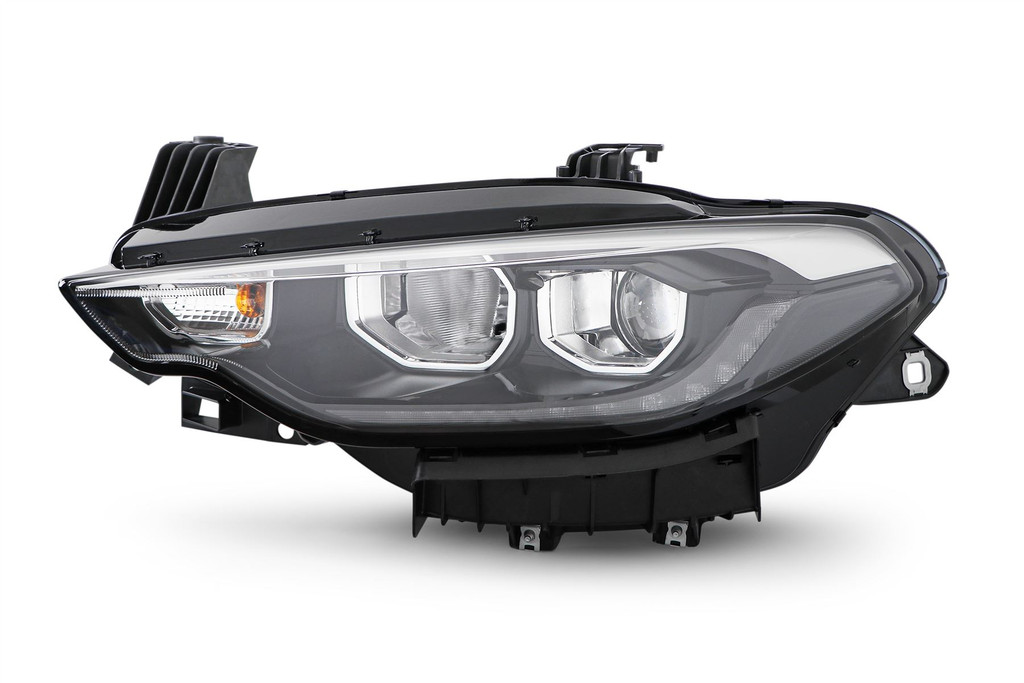 Headlight left halogen LED DRL white trim Fiat Tipo 15- 