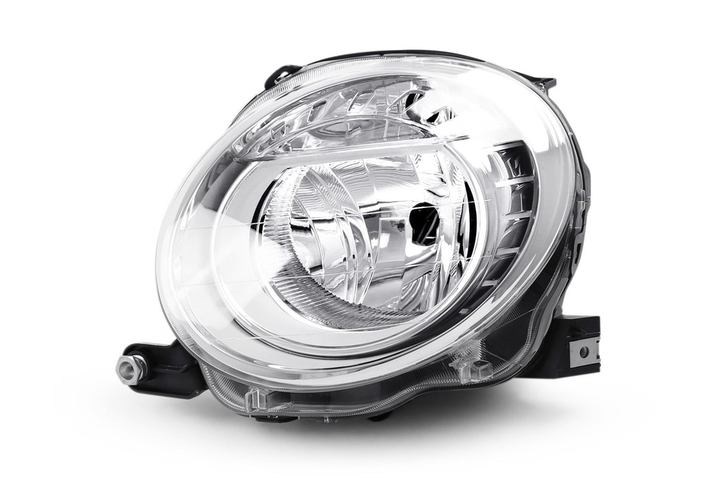 Headlight left low dipped beam Fiat 500 07-15 