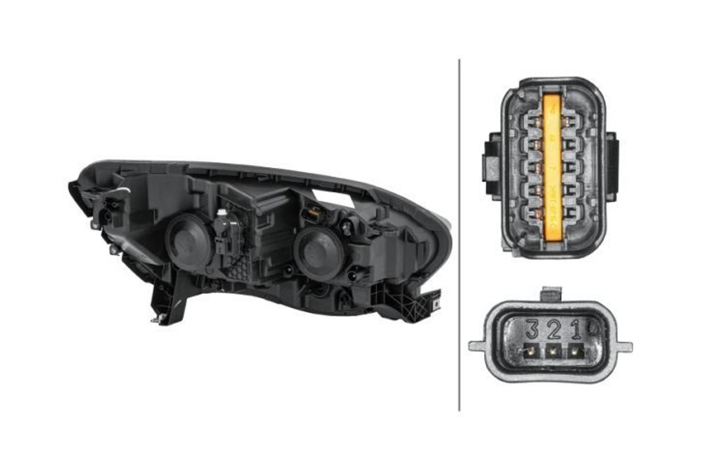 Headlight left halogen LED DRL Renault Scenic Grand Scenic 17- 