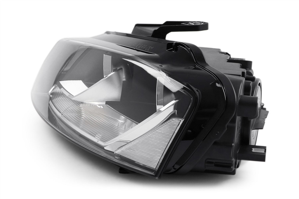 Headlight left black Hella Audi A3 08-12