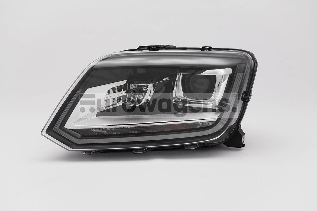 Headlight left black bi xenon LED DRL VW Amarok 14-