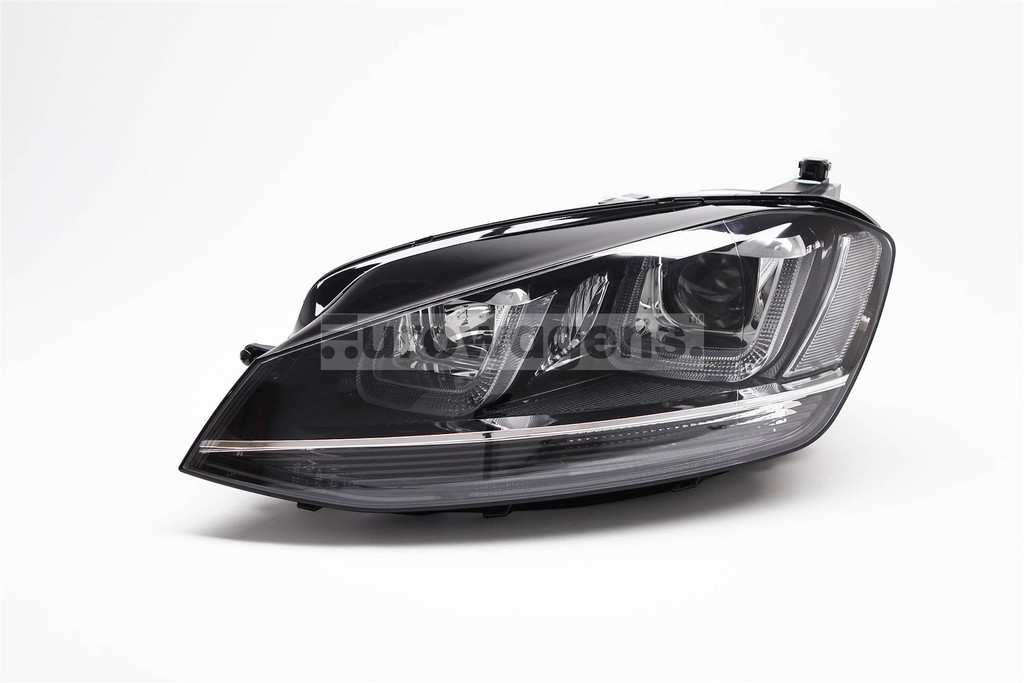 Headlight left black bi xenon LED DRL AFS VW Golf MK7 12-16