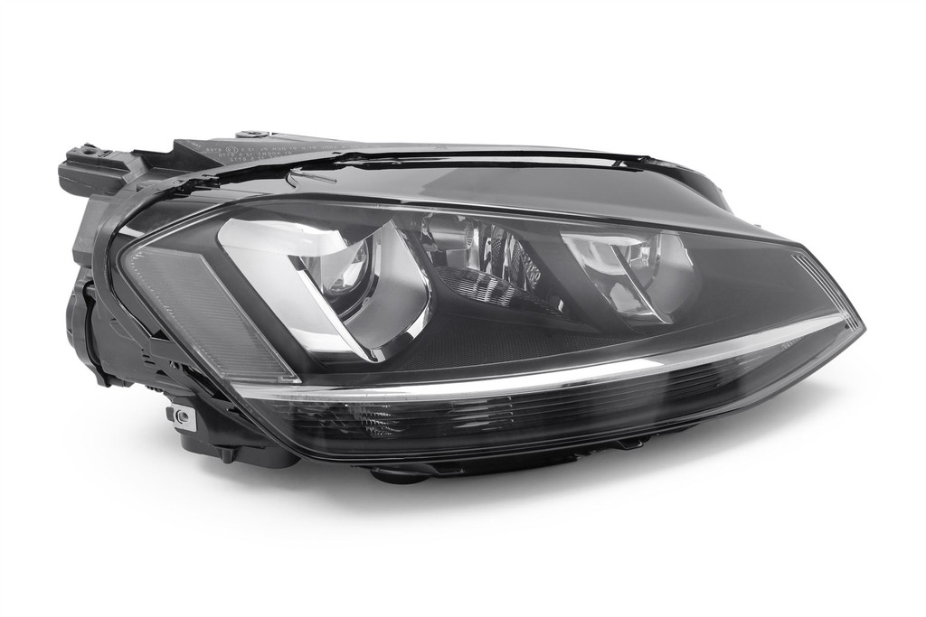 Headlight right black bi xenon LED DRL VW Golf MK7 12-16