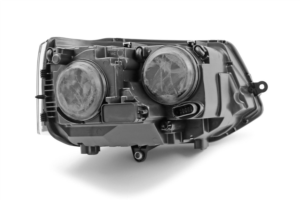 Headlight left twin reflector VW Transporter T5 10-15