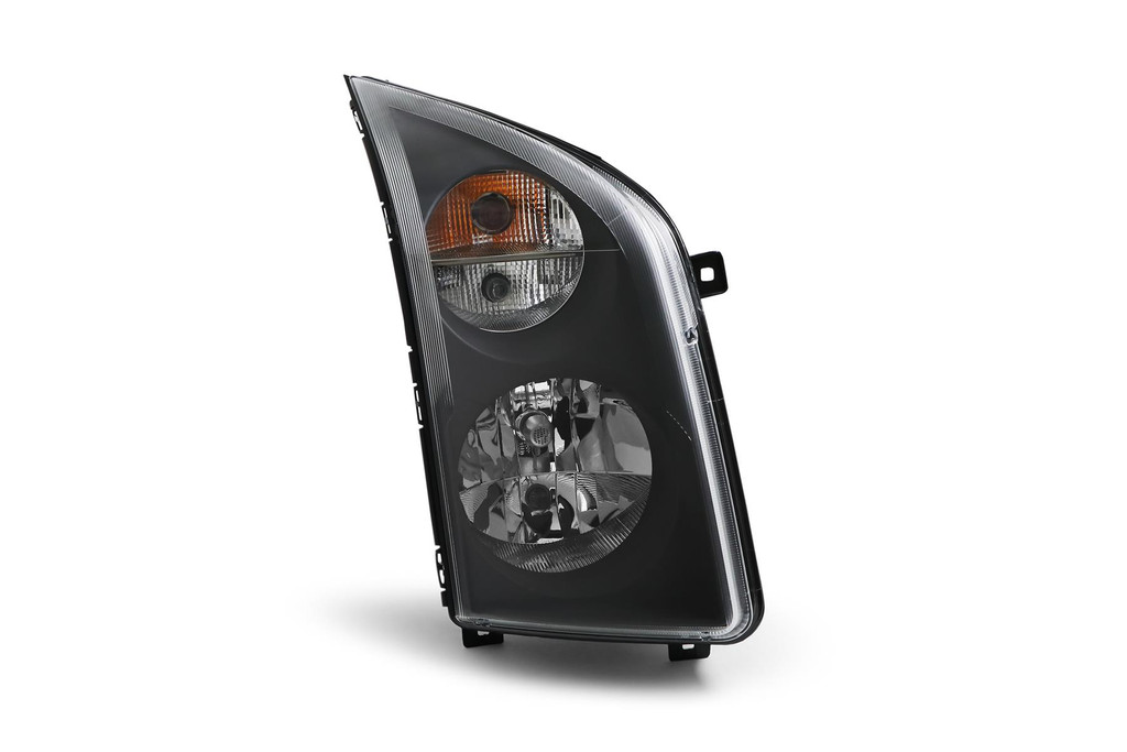 Headlight right black with DRL VW Crafter 13-16