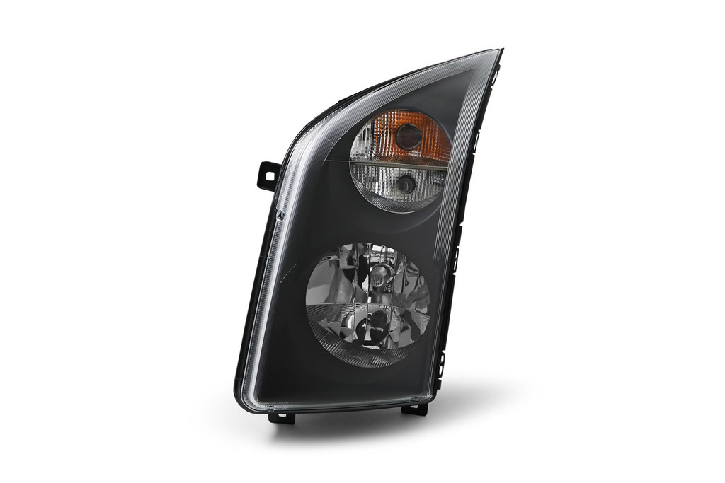 Headlight left black with DRL VW Crafter 13-16