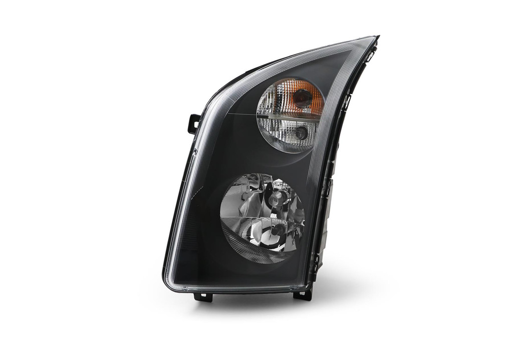 Headlight left black with DRL VW Crafter 13-16