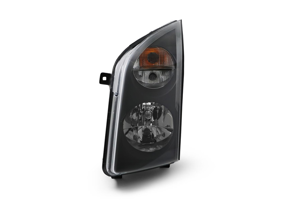 Headlight left black with DRL VW Crafter 13-16