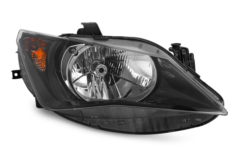 Headlight right black Seat Ibiza 12-16
