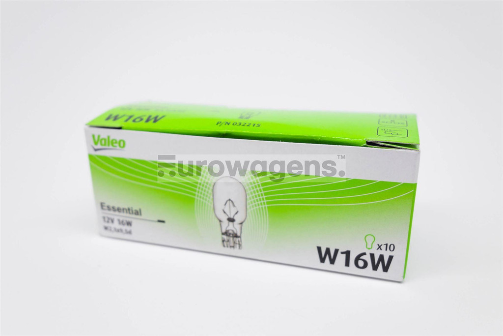 W16W x10 Rear parking brake light bulb Valeo Essential - Trade Pack