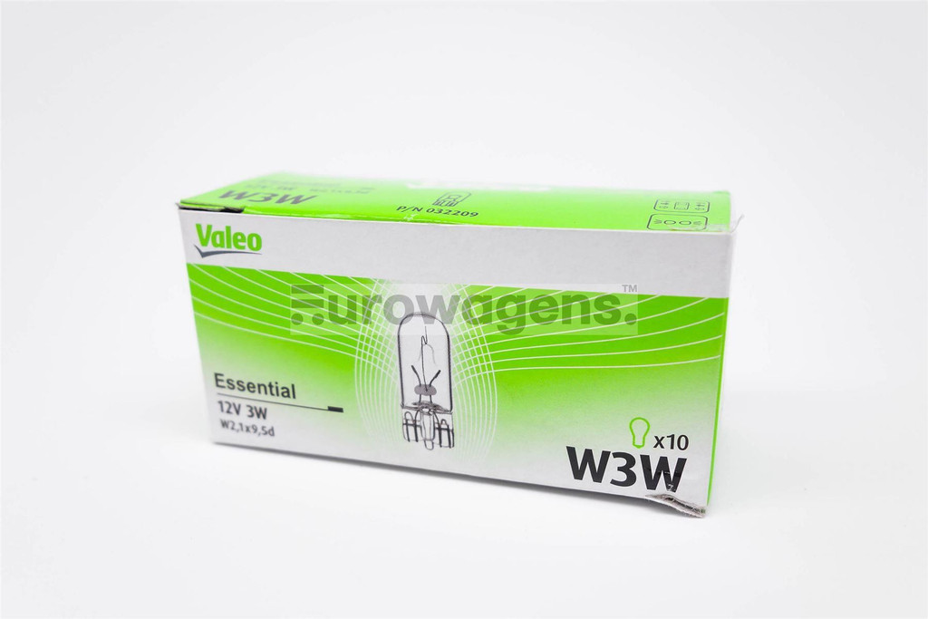 W3W x10 Parking light bulb Valeo Essential - Trade Pack