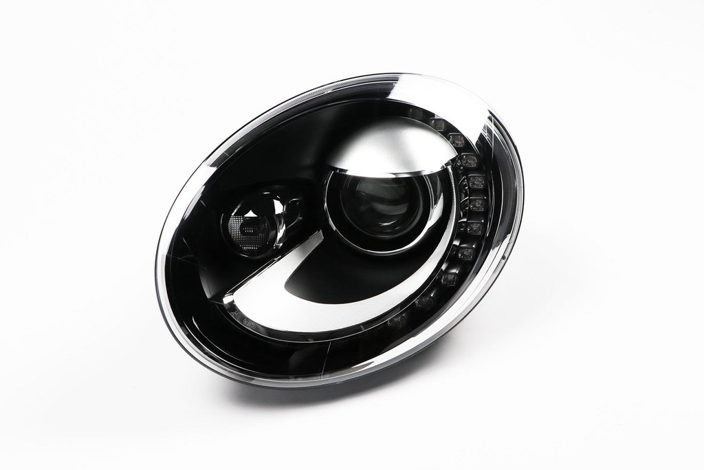 Headlight left black bi-xenon DRL VW Beetle 11-18
