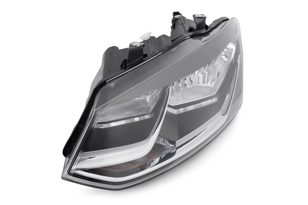 Headlight left black VW Polo 6R 14-17