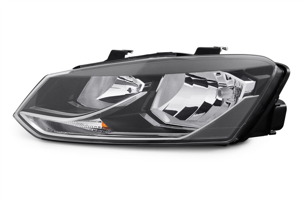 Headlight left black VW Polo 6R 14-17