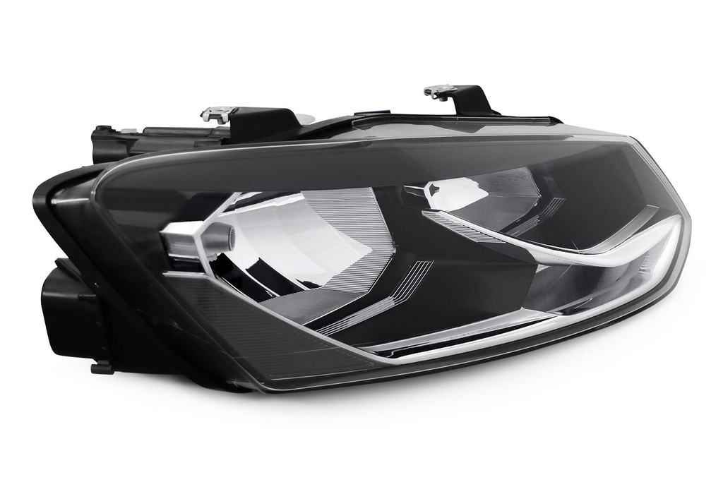 Headlight right black VW Polo 6R 14-17