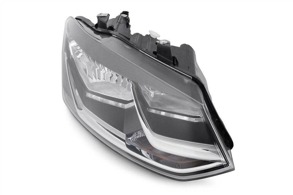 Headlight right black VW Polo 6R 14-17