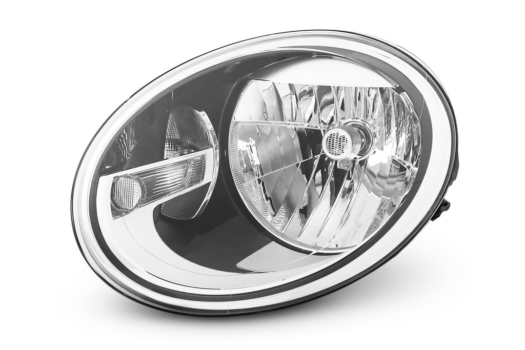 Headlight left black VW Beetle 11-18