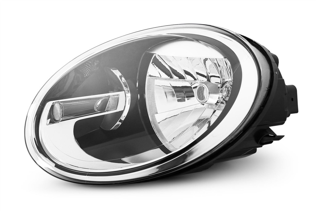 Headlight left black VW Beetle 11-18