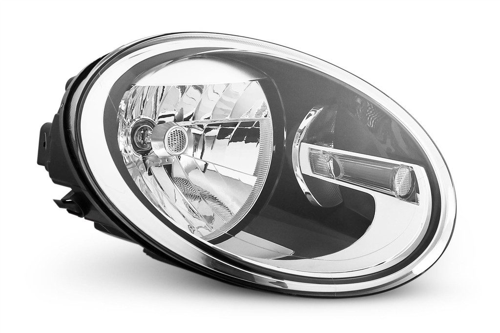 Headlight right black VW Beetle 11-18