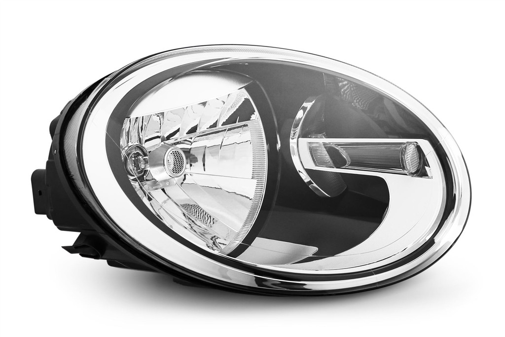 Headlight right black VW Beetle 11-18