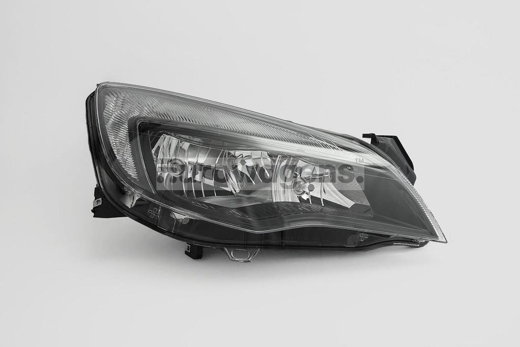 Headlight right black DRL Vauxhall Astra J MK6 10-12