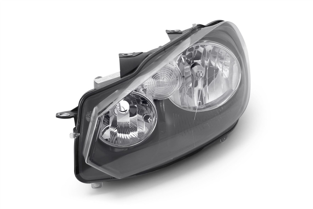 Headlight left black VW Golf MK6 08-12 Hella