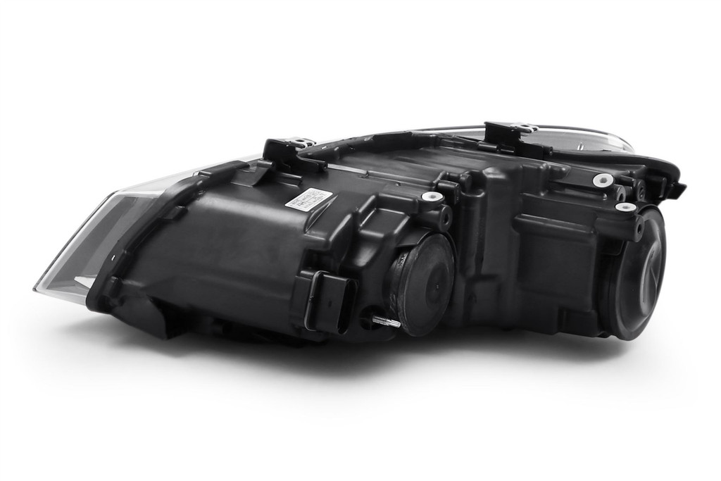 Headlight right black twin reflector VW Polo 09-13 Hella