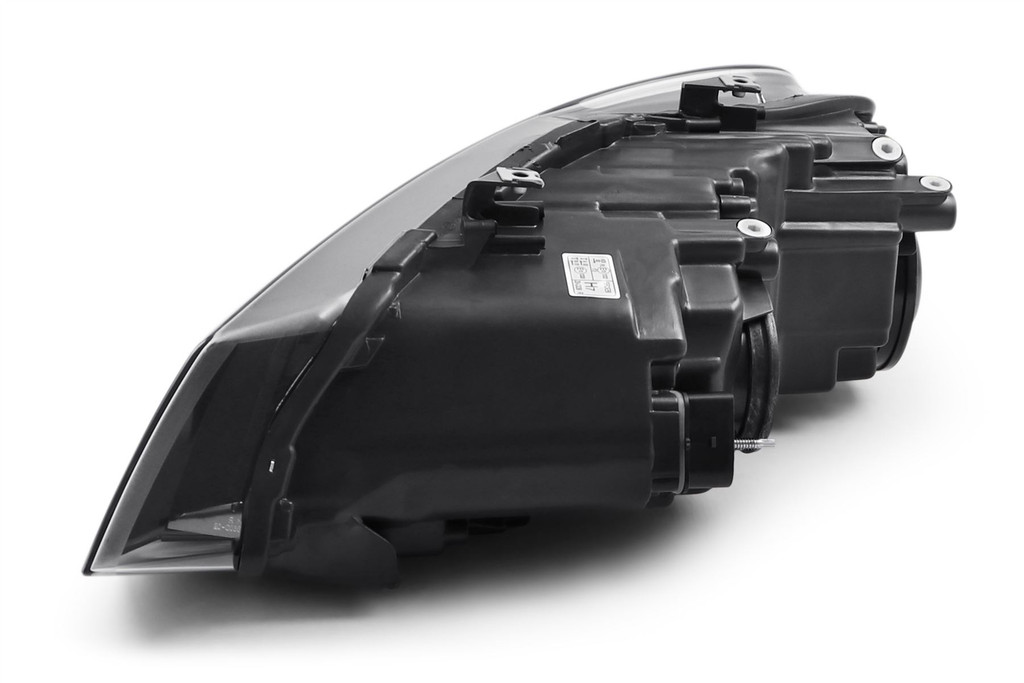 Headlight right black twin reflector VW Polo 09-13 Hella