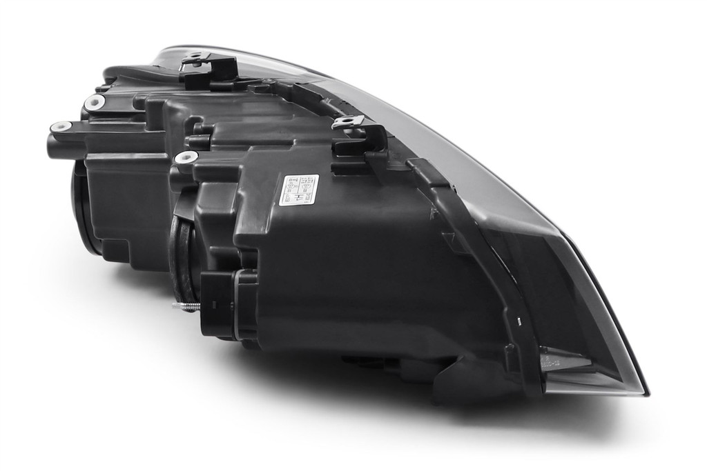 Headlight left black twin reflector VW Polo 09-13 Hella